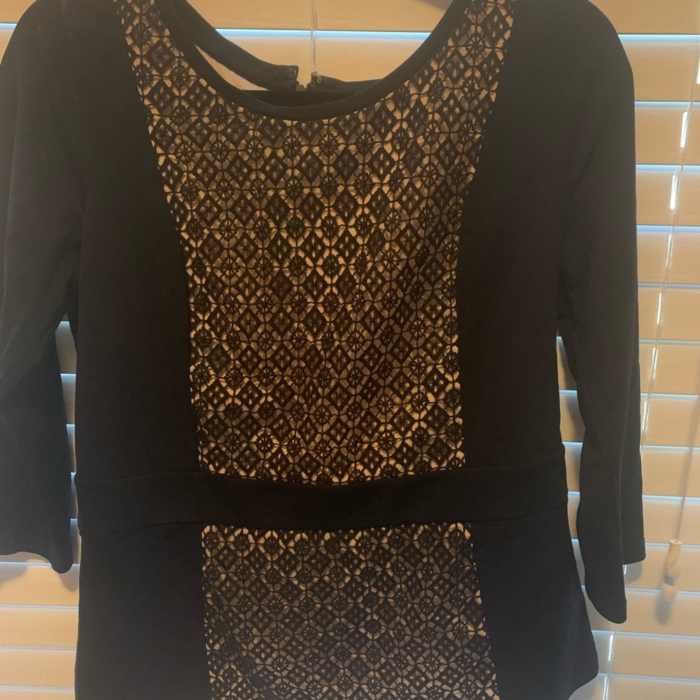 Navy blue top from Ann Taylor